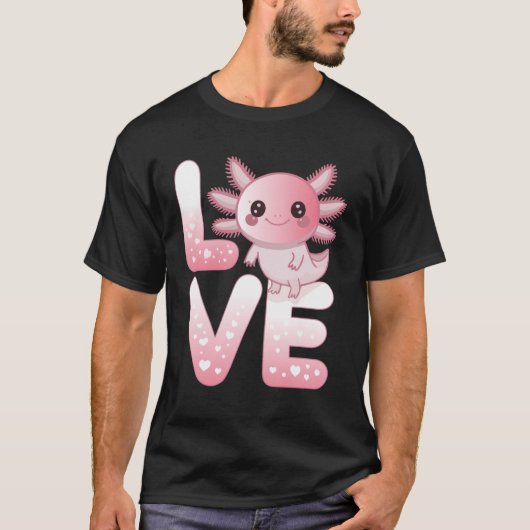 Axolotl Animals Kawaii Axolotls Lovers Cute Axolot T-shirt (Voorkant)