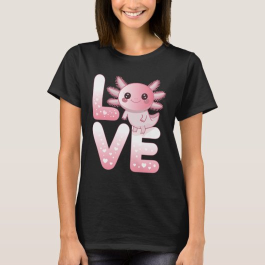 Axolotl Animals Kawaii Axolotls Lovers Cute Axolot T-shirt (Voorkant)