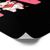 Axolotl Animals With Hearts Love Premium Tri-blend Poster (Hoek)