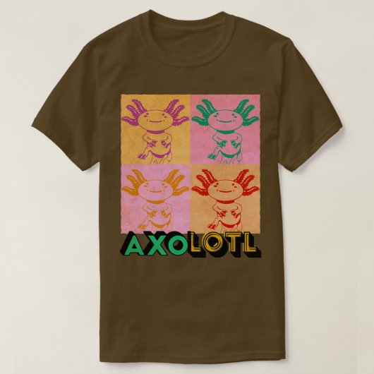 Axolotl Aquarium Aquaristic Terrariums Artwork Axo T-shirt (Design voorkant)