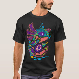 Axolotl Art Aztec Mexicaanse Salamander Mexico Cin T-shirt