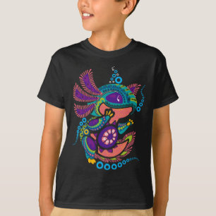Axolotl Art Aztec Mexicaanse Salamander Mexico Cin T-shirt