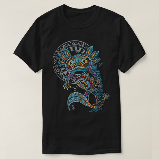 Axolotl Art Aztec Mexico Mexican T-Shirt (Design voorkant)
