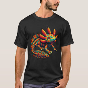 Axolotl Art Mexico Azteekse Mexicaanse amfibie Sal T-shirt