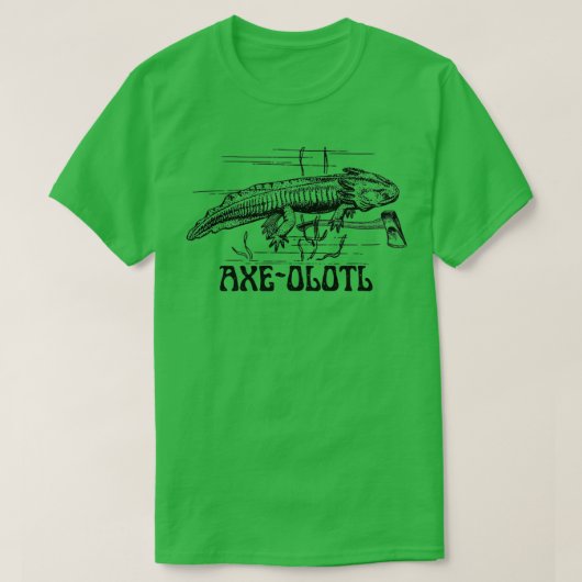 Axolotl Axeolotl T-shirt (Design voorkant)