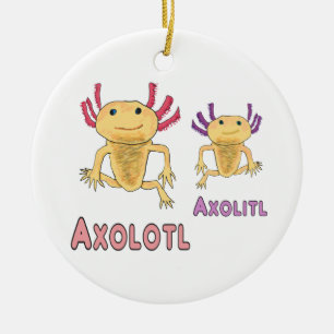 Axolotl Axolitl Pun Keramisch Ornament