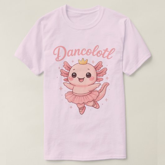 Axolotl Ballerina Dancolotl Dance Animal Gift T-shirt (Design voorkant)