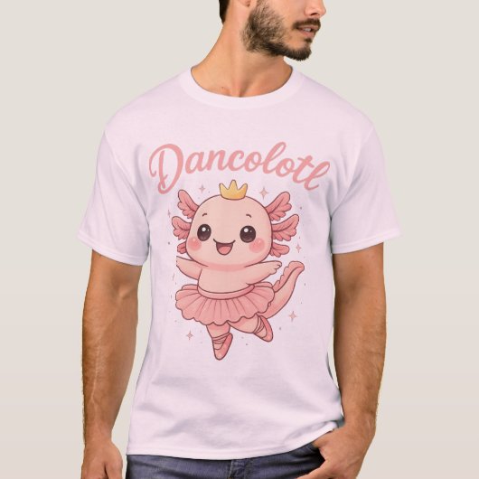 Axolotl Ballerina Dancolotl Dance Animal Gift T-shirt (Voorkant)