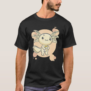 Axolotl Banaan Melk Ambystoma Mexicanum Wandelende T-shirt