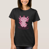 Axolotl Baphomet Pagan Black T-shirt (Voorkant)