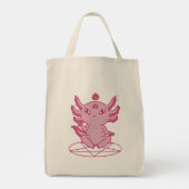 Axolotl Baphomet Pagan Tote Bag (Achterkant)