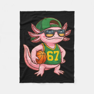 Axolotl Basketbal 67 Gen Alpha Srs Mode Mannen Jon Fleece Deken
