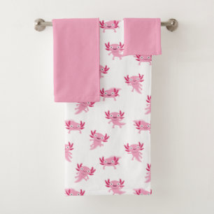 Axolotl Bath Towel Set Bad Handdoek
