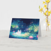 Axolotl Betoverde Vijver Kaart (Gele Bloem)