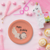 Axolotl Birthday Borden Papieren Bordje (Feest)