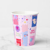 Axolotl birthday papieren bekers (Links)