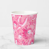 Axolotl birthday papieren bekers (Links)
