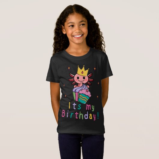 Axolotl Birthday-Shirt T-shirt (Voorkant volledig)