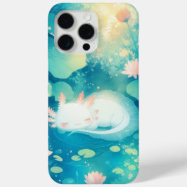 Axolotl Bloem Vijver Sereniteit iPhone 15 Pro Max Hoesje