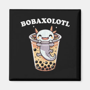 Axolotl Boba Tea Bubble Tea Milk Tea Anime Axolotl Magneet