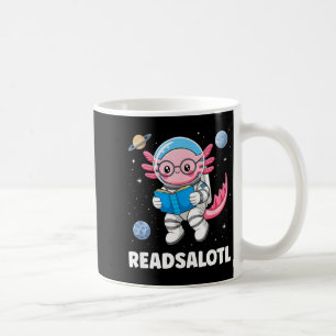 Axolotl boeken lezen axolotl lezen boekworm jongen koffiemok