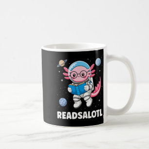Axolotl boeken lezende axolotl lezende boekworm jo koffiemok