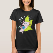 Axolotl boekenwurm meisjes jongens boek lezen Axol T-shirt (Voorkant)