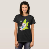 Axolotl boekenwurm meisjes jongens boek lezen Axol T-shirt (Voorkant volledig)