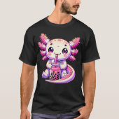 Axolotl Bubble Boba Tea Anime Schattige Kawaii Axo T-shirt (Voorkant)