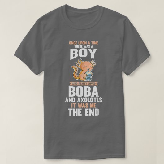 Axolotl Bubble Tea55 T-shirt (Design voorkant)