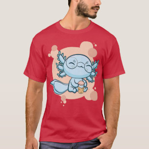 Axolotl Bubble Tea Boba Ambystoma Mexicanum Walkin T-shirt