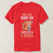 Axolotl Bubble Tea T-Shirt (Design voorkant)