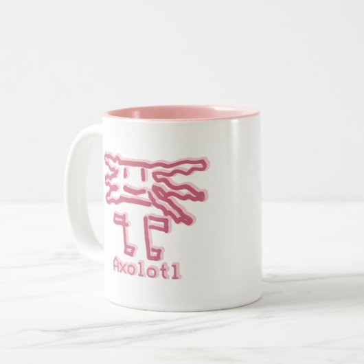 Axolotl by Álvaro Tweekleurige Koffiemok (Voorkant links)