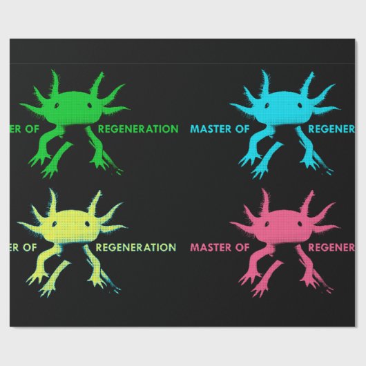 axolotl cadeaupapier (Vlak)