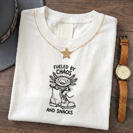 Axolotl Chaos Grappig T-Shirt Citaat