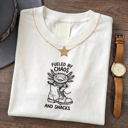Axolotl Chaos Grappig T-Shirt Citaat