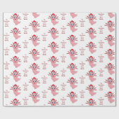 Axolotl Child Name Love Santa Kerstmis Cadeaupapier (Vlak)