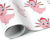 Axolotl Child Name Love Santa Kerstmis Cadeaupapier (Rol Hoek)