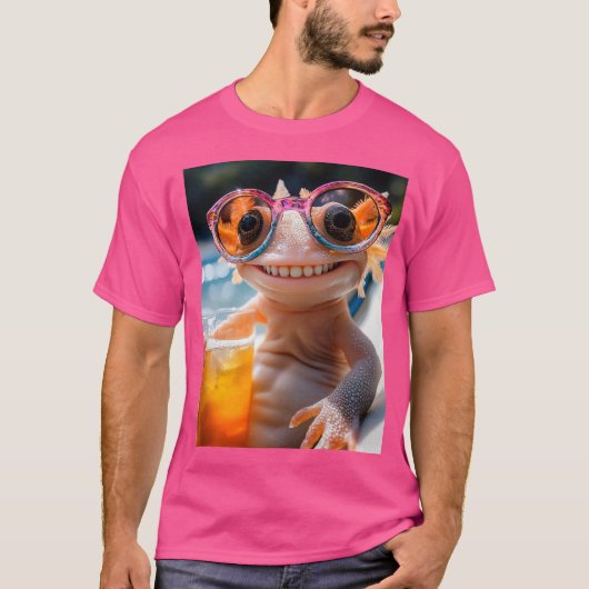 Axolotl - Chillen mit Stil T-shirt (Voorkant)