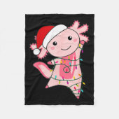 Axolotl Christmas Fairy Light Christmas Axolotl  Fleece Deken (Voorkant)
