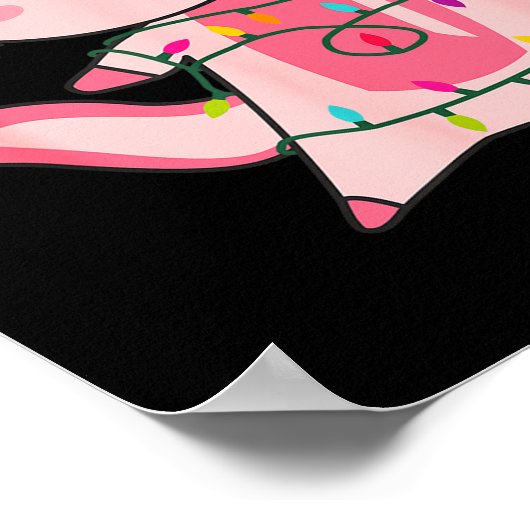 Axolotl Christmas Fairy Light Christmas Axolotl  Poster (Hoek)