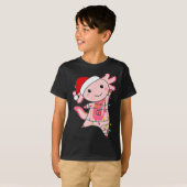 Axolotl Christmas Fairy Light Christmas Axolotl  T-shirt (Voorkant volledig)