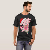 Axolotl Christmas Fairy Light Christmas Axolotl  T-shirt (Voorkant volledig)