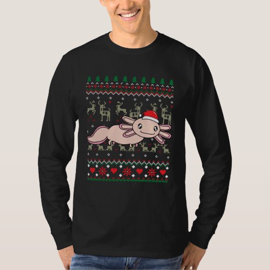 Axolotl Christmas  Tree  Animal T-shirt (Voorkant)
