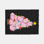 Axolotl Christmas Tree Ornament Fish Axolotl Anima Fleece Deken (Voorkant (Horizontaal))