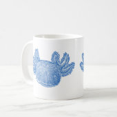 Axolotl Coffee Mug - BLUE Koffiemok (Voorkant links)
