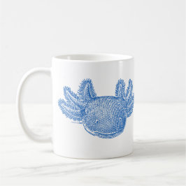 Axolotl Coffee Mug - BLUE Koffiemok