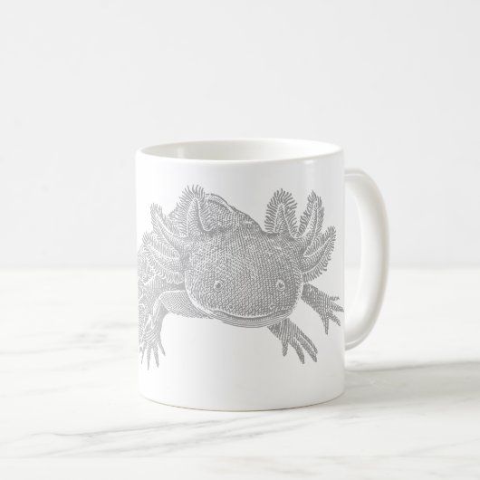 Axolotl Coffee Mug - GRAY Koffiemok (Voorkant rechts)