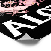 Axolotl Couple Friends I vind je een lol Kawaii Poster (Hoek)