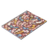 Axolotl Cuddle Crowd – Whimsical Smiles Everywhere Notitieboek (Linkerzijde)